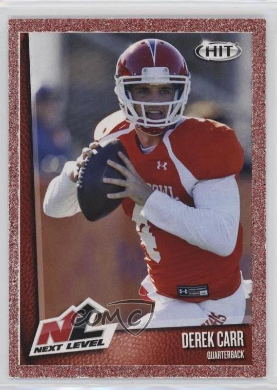 2014 SAGE Hit Next Level Red Derek Carr #59 Rookie RC 1b9b