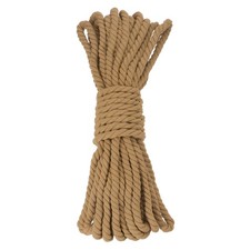 0.5 Inch 50 Feet Macrame Cord, Cotton Cord Rope String - Brown