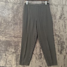 Versace Versus Black Womens Dress Pants Size 44 US 8 Old Money Preppy Office