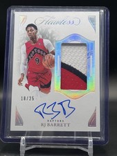 2024-25 Panini Flawless RJ BARRETT Vertical Patch Auto /25 Raptors