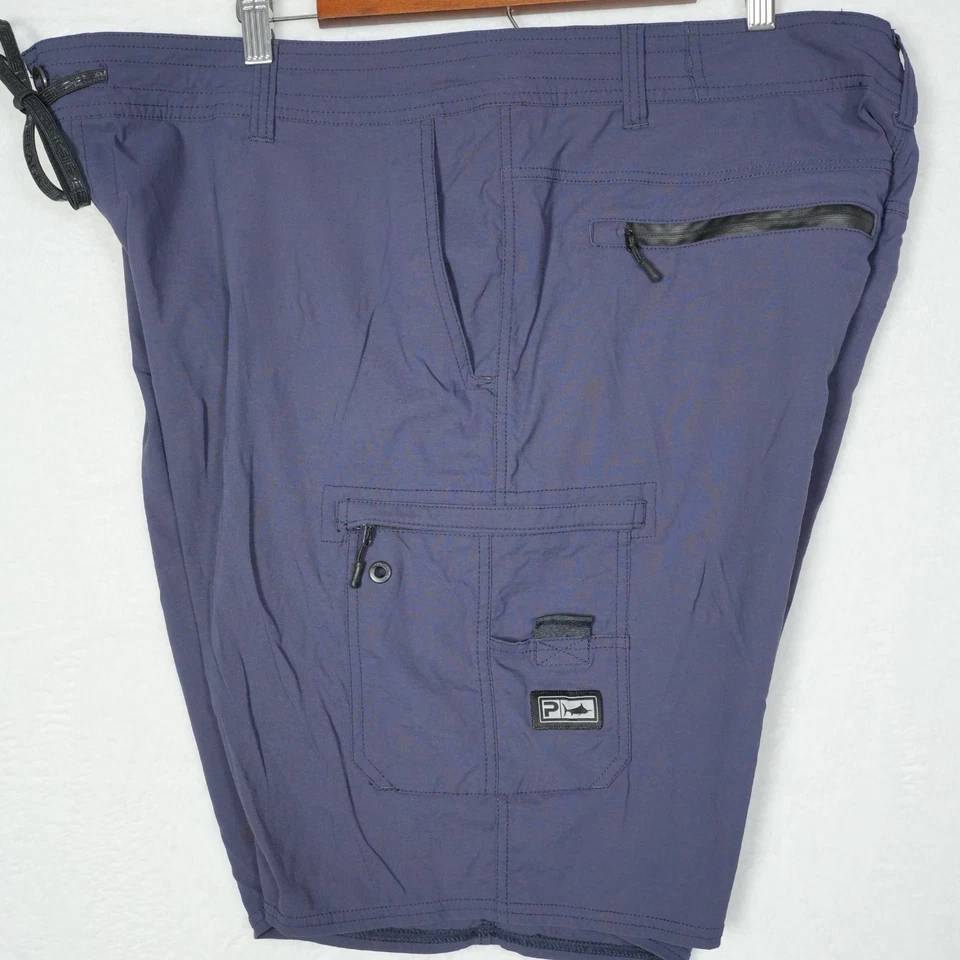 Шорты мужские Pelagic 40 синие функциональные рыболовные быстросохнущие на молнии карманные шорты - Изображение 4 из 4