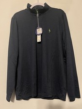NWT TailorByrd Performance 1/4 Zip Pullover Men's L Navy Blue Mesh Golf UV Sport
