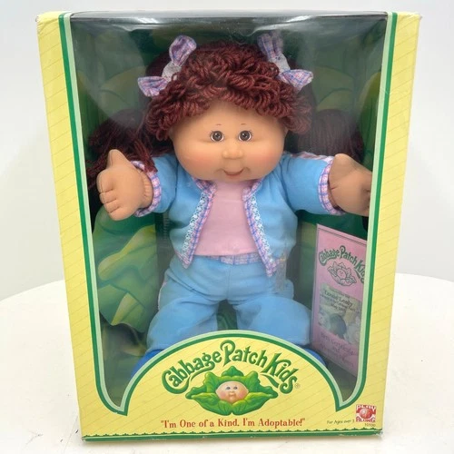 Vintage Cabbage Patch Kids Doll "Louis Lesly" Girl Brown Hair Collectible 2004