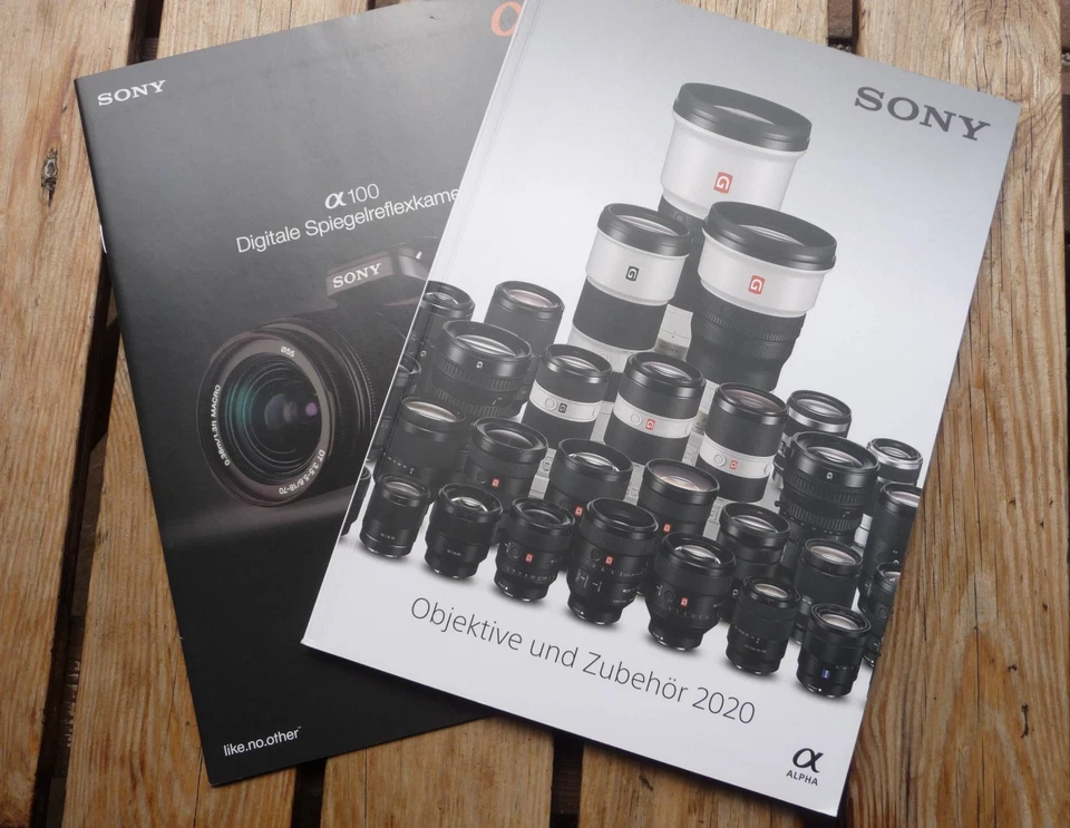Kleines Konvolut Firmenschriften: Sony Alpha Digitale Spiegelreflexkameras