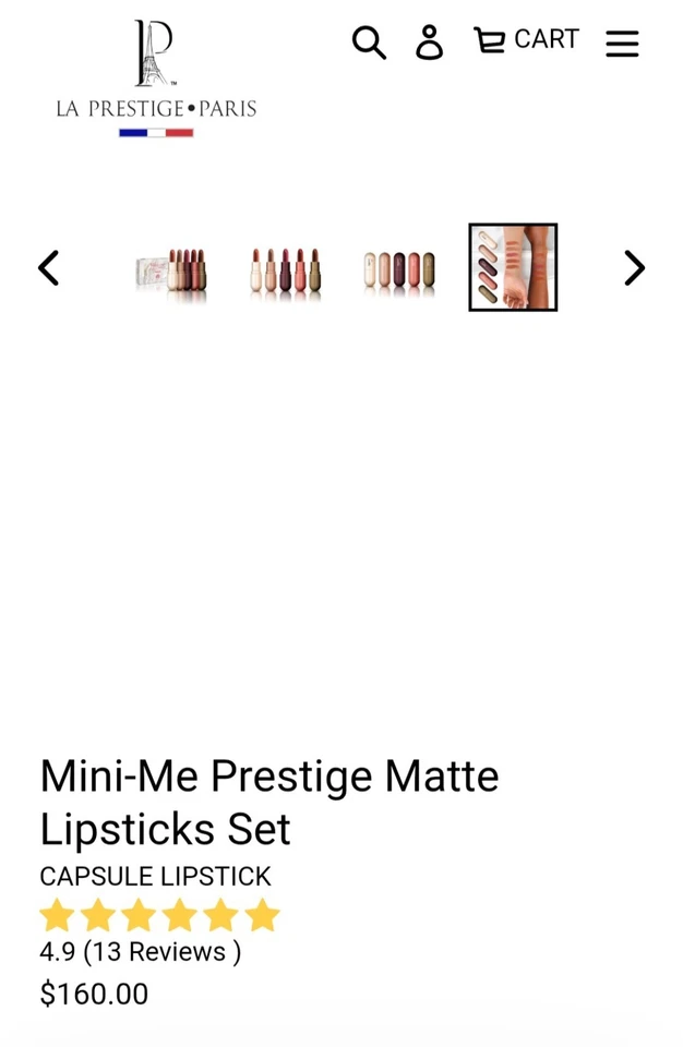 La Predire Paris Travel/Purse Mini Lipstick Set New & Sealed - Image 3 of 4