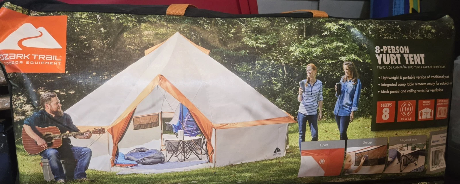 Ozark Trail 8-Person Family Yurt Tent 13' x 13' x 92" 3-Season Weather Resistant
Opens in a new wind