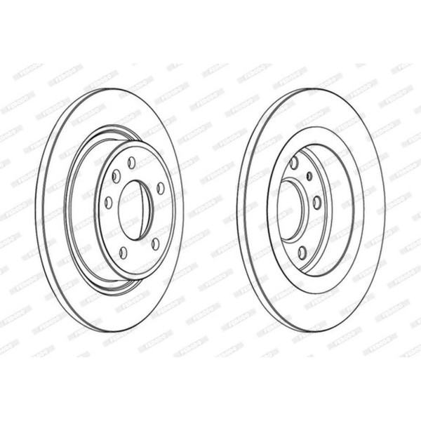 Ferodo 2X Bremsscheibe Hinten Ø292 Mm FüR Opel Astra J P10 2.0 Cdti 1.7 P12 1.6-image