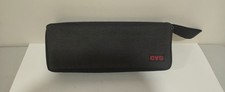 Vintage CVS 15 Cassette Tape Carrying Storage Case Black Zippered
