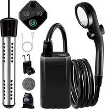 Portable Shower with Heater,6000Mah Battery Powered Portable Shower for Camping