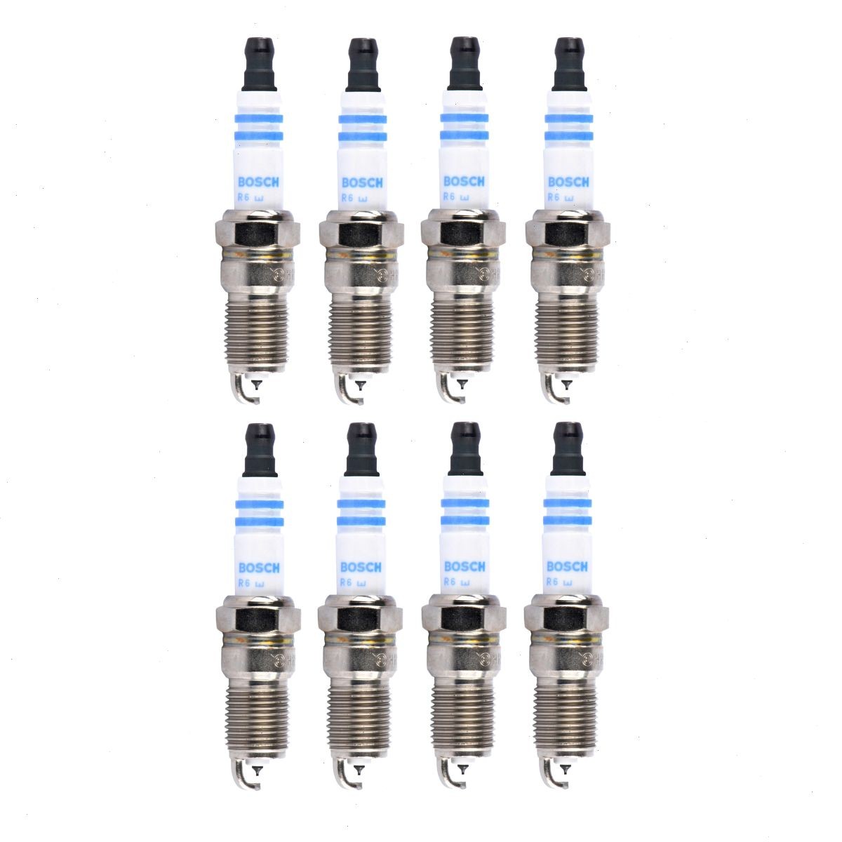 8 pc Bosch Double Iridium Spark Plugs for 1996-1997 Chevrolet C3500HD 7.4L ug