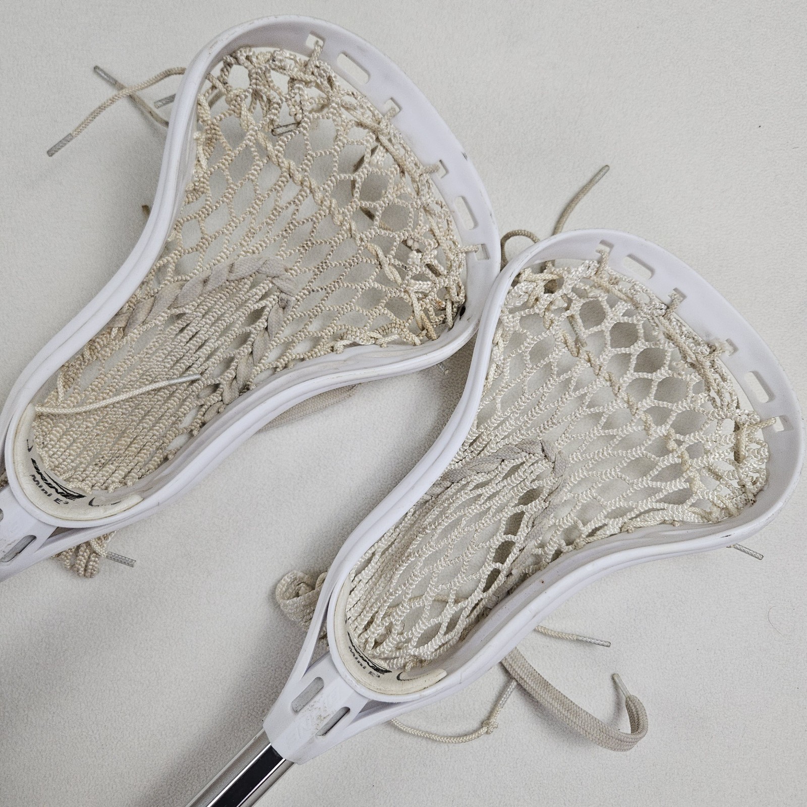 Lacrosse Sticks Mini Brine E3 Classic Grip Lot Of 2 Silver And Blue