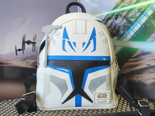 Captain Rex Clone Wars Star Wars Disney Loungefly backpack LIGHTLY USED