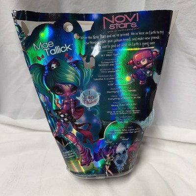 Novi Stars Mae Tallick Talking Robot Doll 8 Bit Stand 2012 Open