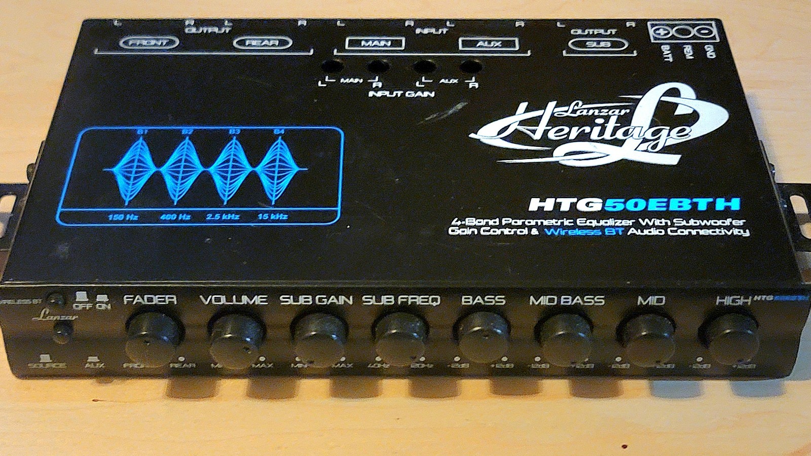 GENTLY USED - LANZAR HERITAGE - HTG50EBTH - 4 BAND PARAMETRI