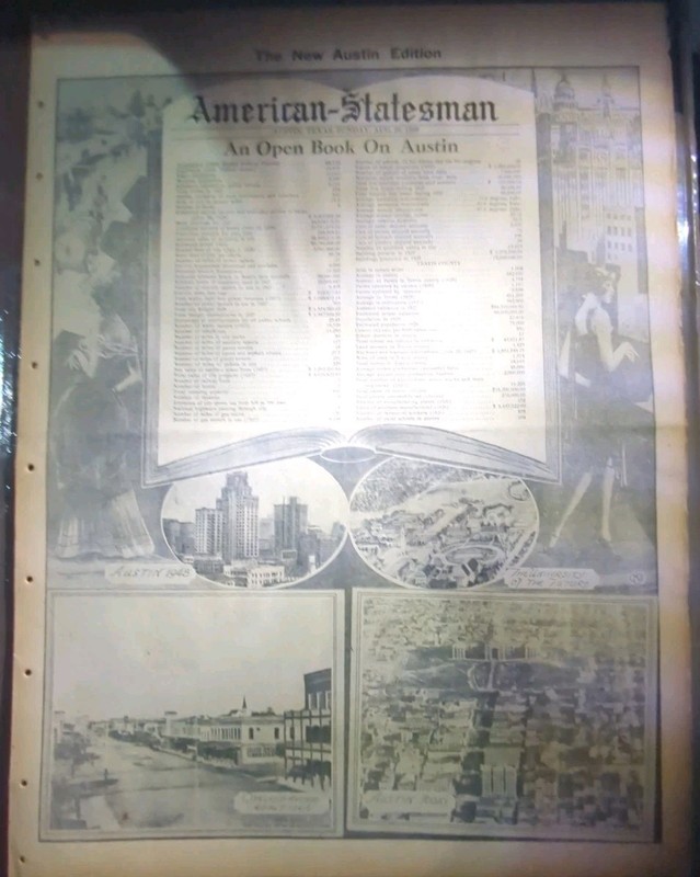 AUG 26, 1928 BOUND NEWSPAPERS #2490- AMERICAN-STATESMAN, AUSTIN, TEXAS- 14 PAGES