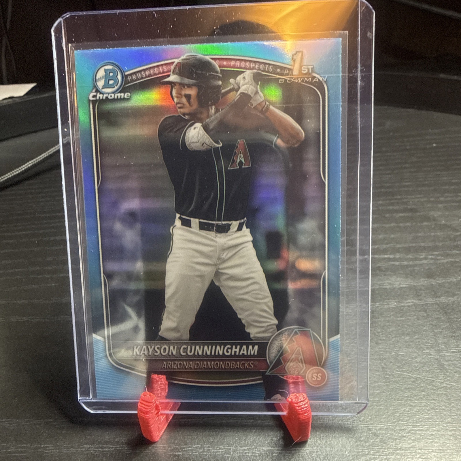 2025 Bowman Draft Chrome Kayson Cunningham 1st Sky Blue Refractor SP
