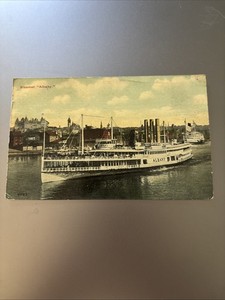 Vintage Postcard 1919 Steamer Albany Ship River Tourism Boat