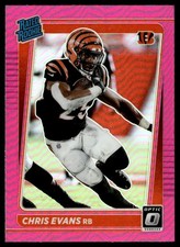 2021 Donruss Optic Pink Chris Evans Rookie Cincinnati Bengals #294