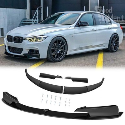 For 2012-2018 F30 320i 330i 340i M Sport Gloss Front Bumper Lip Spoiler Splitter