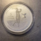 2004 Open Championship of Canada 27.9g .999 Silver $5 coin