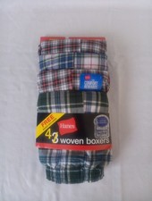 Hanes 2007 Woven Boxers Boys XLarge 4 Pair New