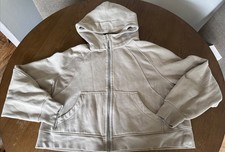 Lululemon Scuba Oversized Zip Hoodie Taupe Brown Womens XL/XXL Sweatshirt