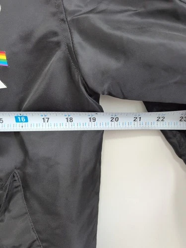 Asstseries Pink Floyd Dark Side Moon Bomber Jacket Unisex Sz M Black image 5