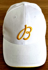 ORIGINALE BREITLING BASECAP CAP BERRETTO BERRETTO BIANCO GUSCIO D'UOVO/ORO VIP GIFT RARO