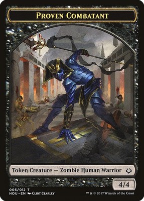 Proven Combatant (Eternal) MTG Hour of Devastation Token NM x1 - Magic Card