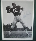 JOHN BRODIE Autograph 9 1/4"x7 1/4" Photo - 49ers - Football