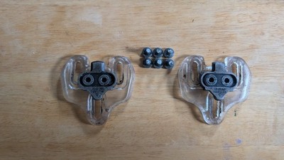 Vintage Sidi to Shimano SPD Cleat Adapters With Cleats Clear 3 Hole to 2 Hole