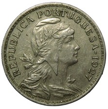 PORTUGAL 50 Centavos 1927 / Bela