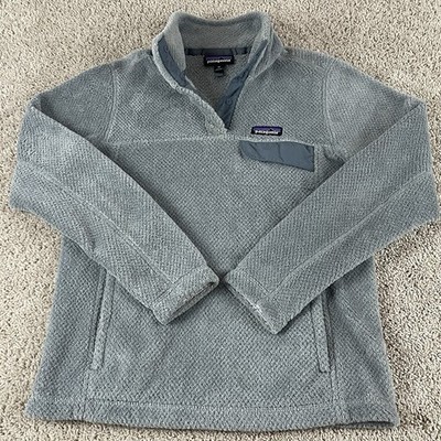 Patagonia Pullover Women's XS Re-Tool Snap-T Gray Fleece 1/4 Soft Fuzzy E138