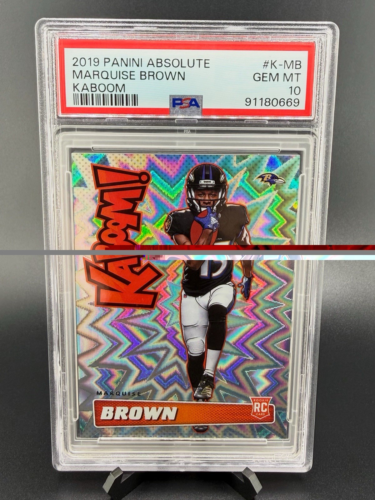 Marquise Brown Panini Absolute Kaboom! #KMB Base