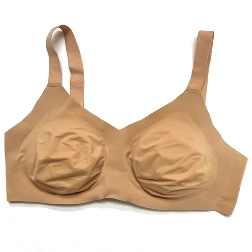 Knix Bra Wireless Seamless Size 7+ Removable Pads Nude Colour Comfortable