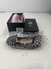 Yosi Samra Unisex-Child Sammie Linear Haircalf Slip on Ballet Flat Black Size 9C