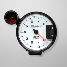 Marshall 5 Pedestal Tachometer Peak Recall Shift Light Black Bezel 3294blk