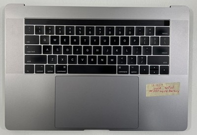 Apple MacBook Pro 15'' A1707 Top Case Keyboard Battery Trackpad Space Gray
