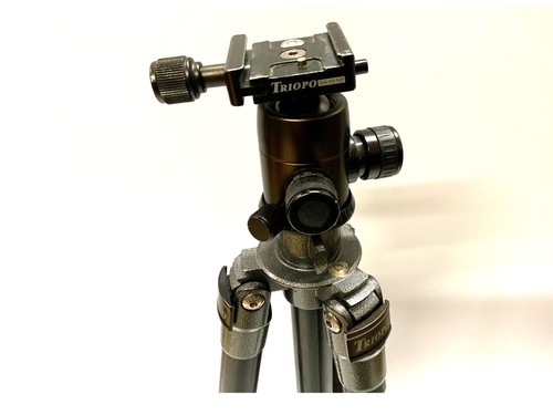 Tripo MX-1227 Stativ schwarz mit Triope B-2 Stativkopf und GS-13-15 Fotostativ - Picture 4 of 4