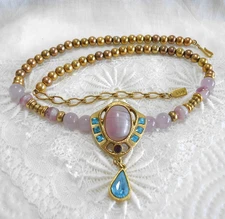 Vintage Signed 1928 Egyptian Revival Necklace