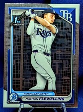Nathan Flewelling 2024 Bowman Draft Chrome #BDC-88 Tampa Bay Rays