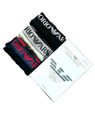 Emporio Armani Cotton Stretch Men’s 3 Pack Boxer Trunks Underwear  Shorts