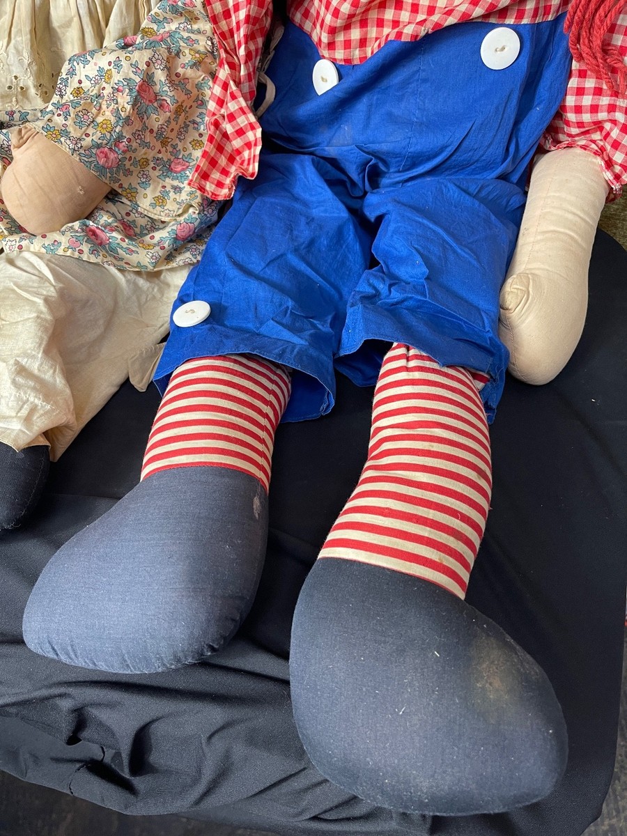 Rare Vintage Set of Original Knickerbocker Raggedy Ann and Andy