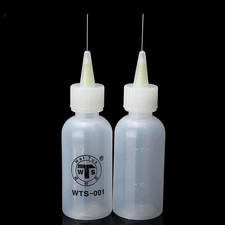 Two 50ml bottles with needle tip dispenser for Flux Alcohol iphone Lcd Repair