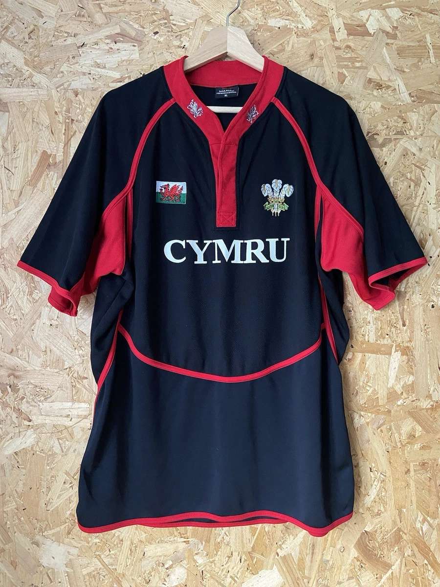 Maillot Pays De Galles Rugby Union Rhino - Medium, Rétro Années 90, Neuf Avec étiquette