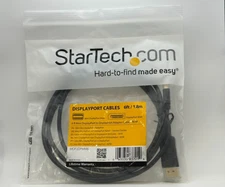 StarTech MDP2DPMM6 6ft Mini DisplayPort to DisplayPort Cable 4K UHD M/M Adapter