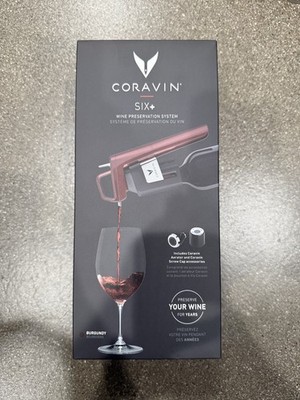 Coravin Timeless Six+ Set Wine Preservation System - Burgundy
