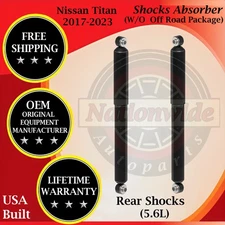 Monroe Genuine OEM Rear Shocks For 2017-2023 Nissan Titan 5.6L Lifetime Warranty