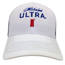 Michelob Ultra Trucker Hat Snapback Cap White Black Mesh Hit Wear Beer Merch