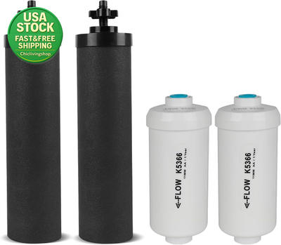 #ad #ad Gravity Water Filter Replacement Compatible with Berkey BB9 2 Pack of 4 Filters $88.32